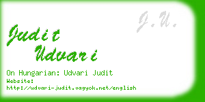 judit udvari business card